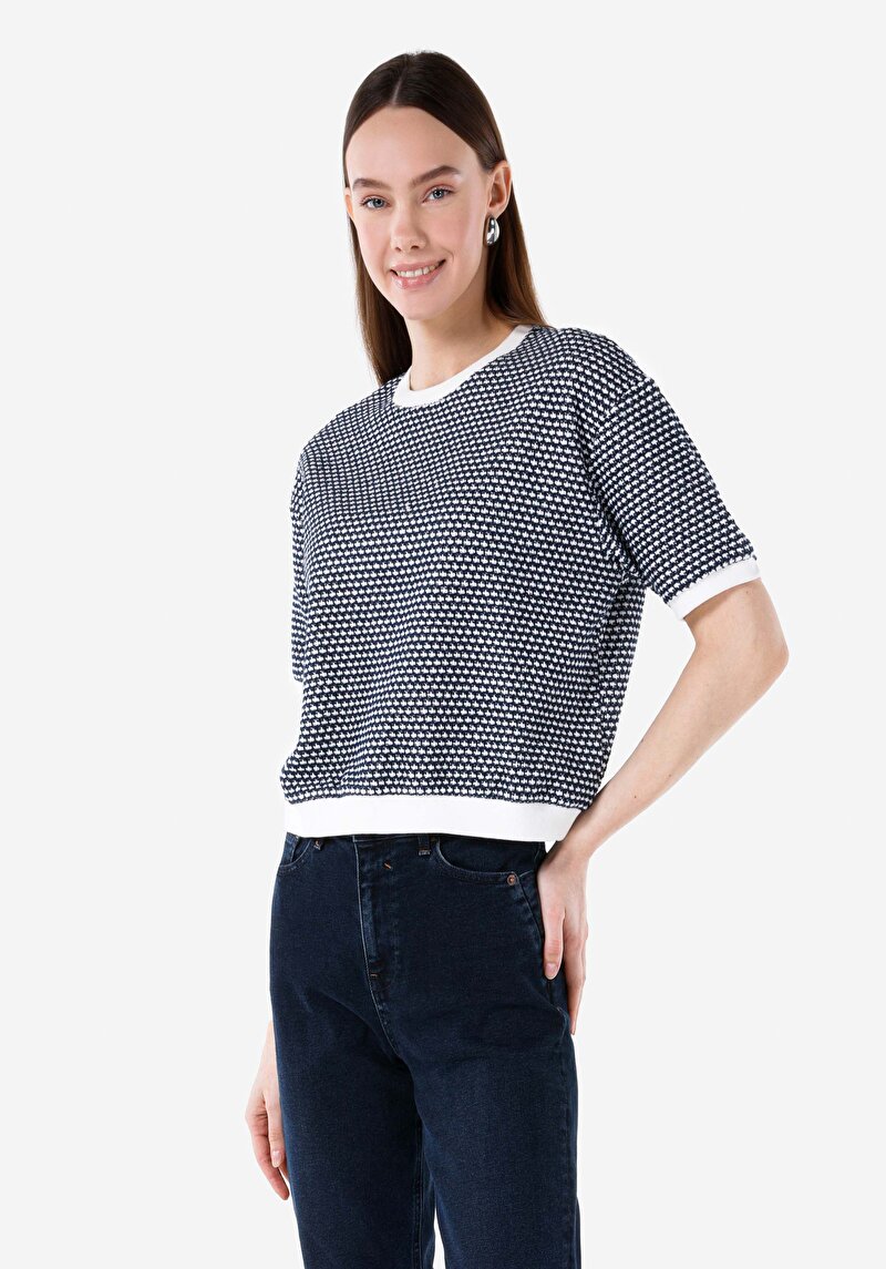 Зображення Футболка З Коротким Рукавом Жіноча Синя  Cl1068097