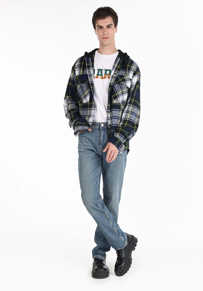 Зображення 045 David Джинси Чоловічі Блакитні Класичного Крою Cl1065325