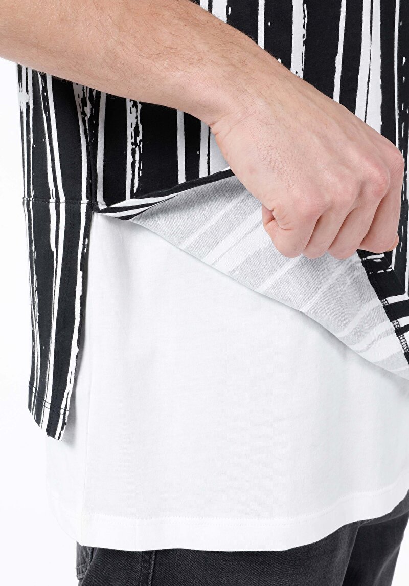 Показати інформацію про Футболка З Коротким Рукавом Чоловіча Чорна  Cl1068131