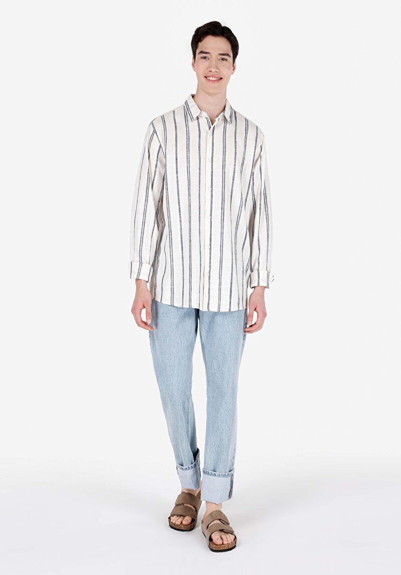 Показати інформацію про Сорочка З Довгим Рукавом Чоловіча Біла  Cl1068167