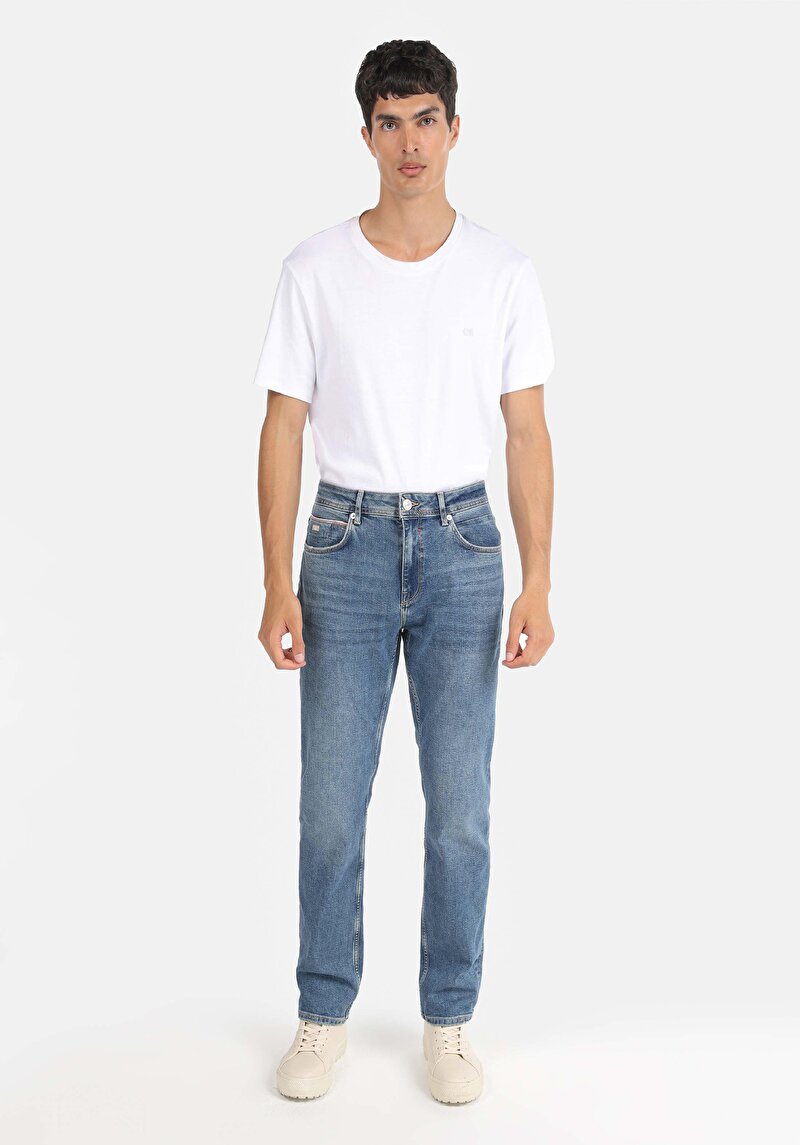 Зображення 045 David Джинси Чоловічі Блакитні Класичного Крою Cl1065331