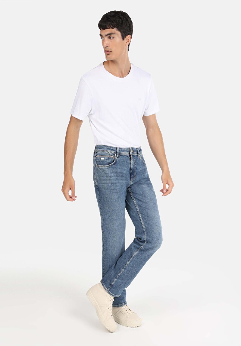 Зображення 045 David Джинси Чоловічі Блакитні Класичного Крою Cl1065331