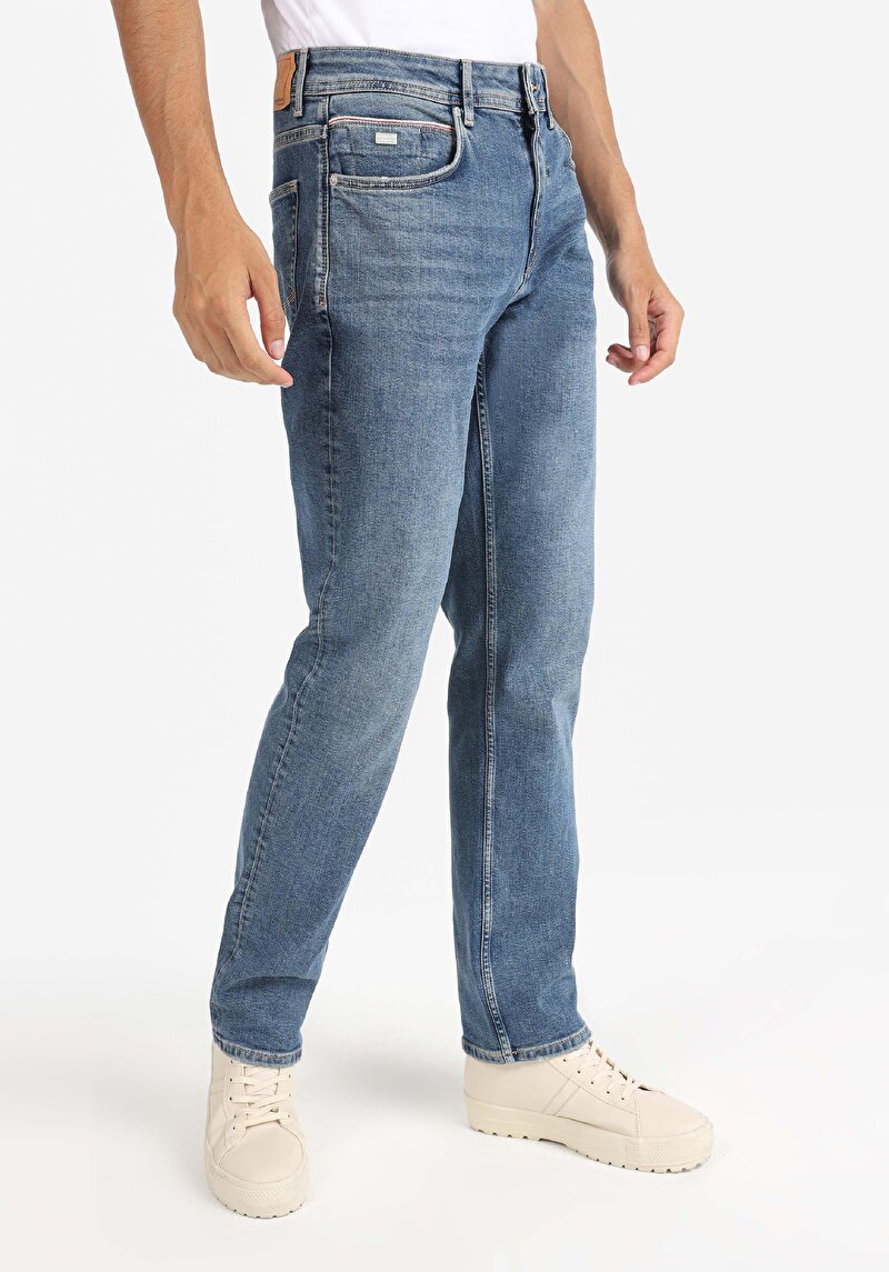 Зображення 045 David Джинси Чоловічі Блакитні Класичного Крою Cl1065331