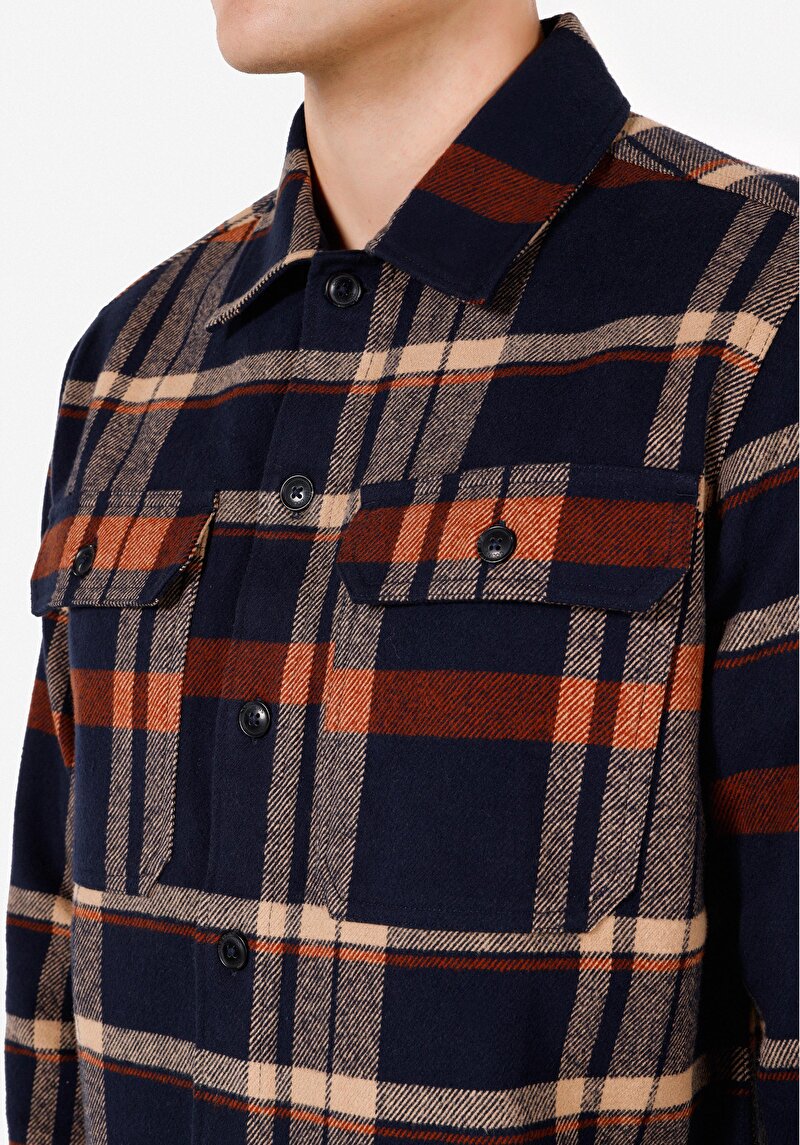 Показати інформацію про Сорочка З Довгим Рукавом Чоловіча Синя  Cl1070833