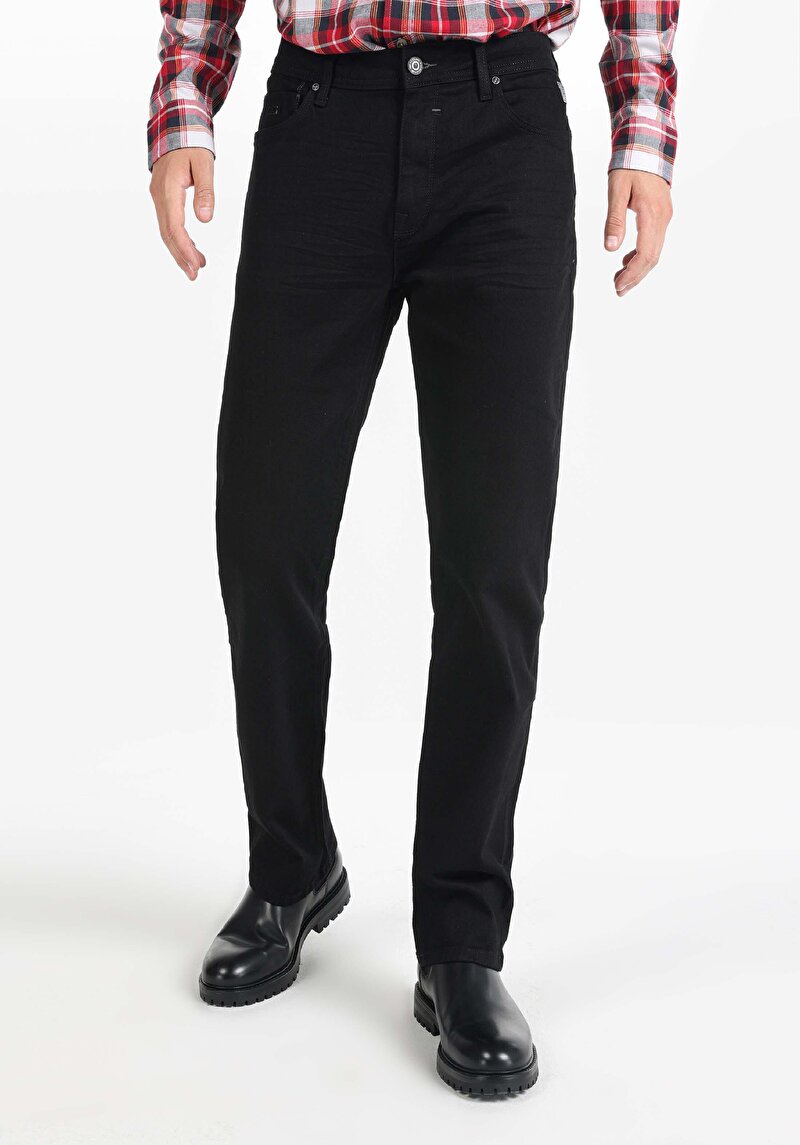 Зображення 045 David Джинси Чоловічі Чорні Класичного Крою Cl1065334