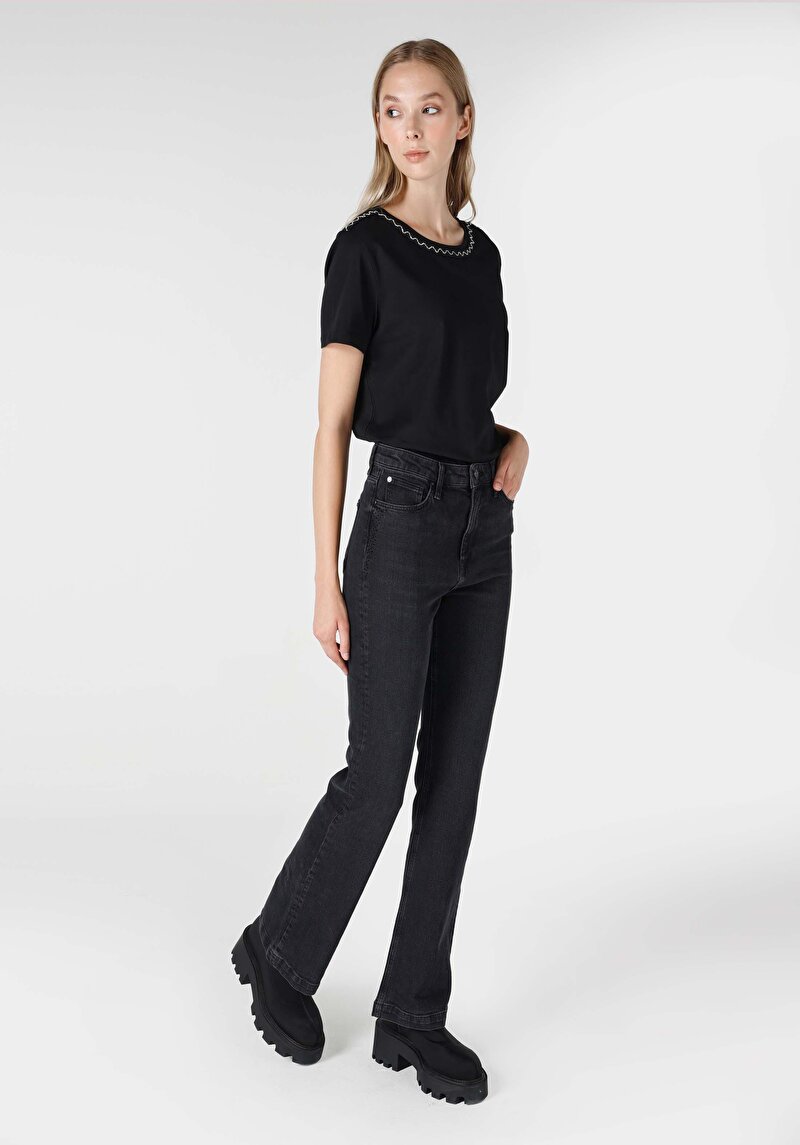 Зображення 791 Monica Джинси Жіночі Блакитні Класичного Крою Cl1065338