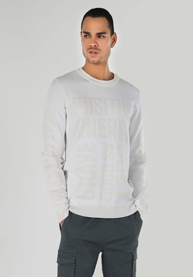 Зображення Светр Чоловічий Білий Cl1062328