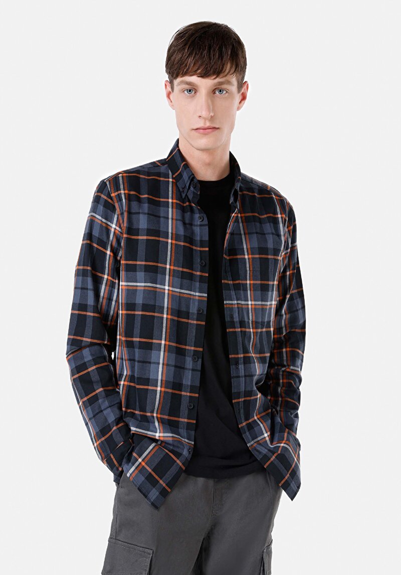 Зображення Сорочка З Довгим Рукавом Чоловіча Чорна  Cl1066941