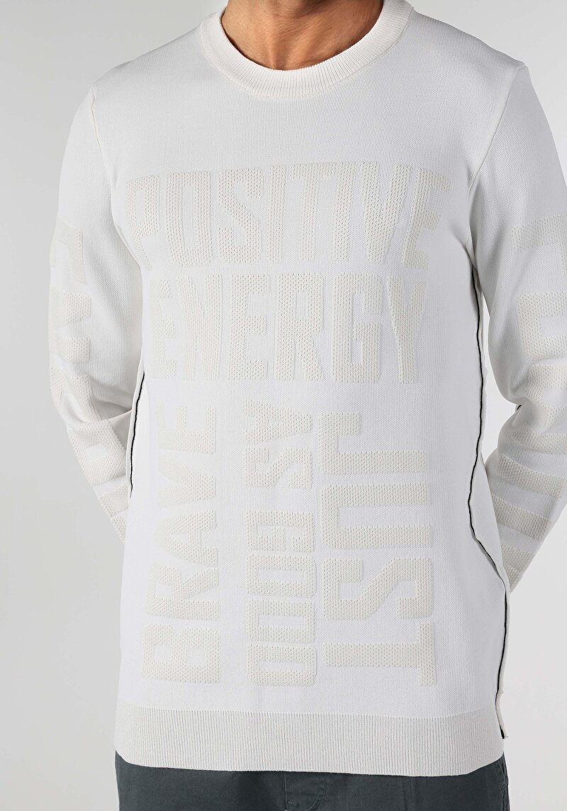 Показати інформацію про Светр Чоловічий Білий  Cl1062328