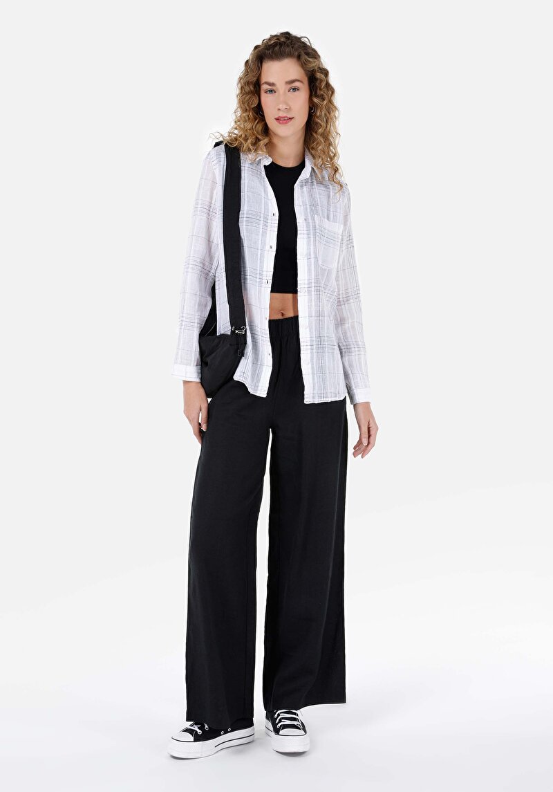 Показати інформацію про Сорочка З Довгим Рукавом Жіноча Біла  Cl1068242