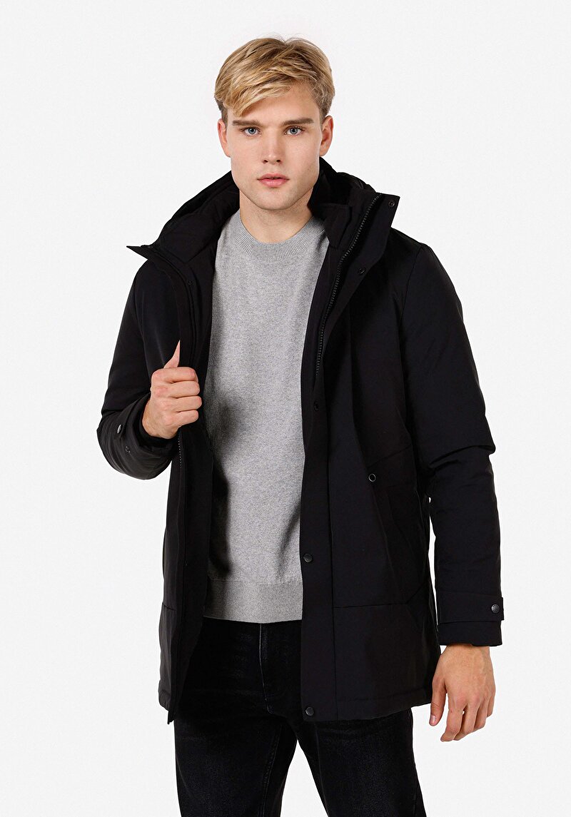 Зображення Пальто Чоловіче Чорне  Cl1071216