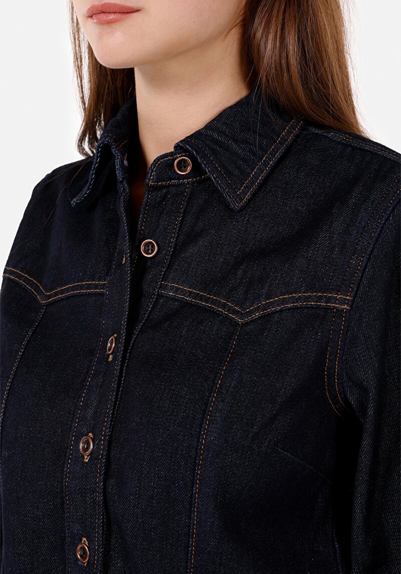 Показати інформацію про 480 Bovary Сорочка З Довгим Рукавом Жіноча Блакитна  Cl1071527