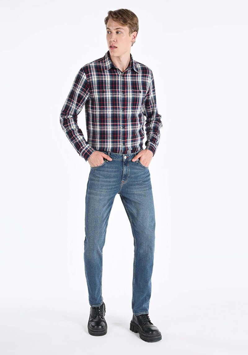 Зображення 067 Jack Джинси Чоловічі Блакитні Класичного Крою Cl1065353