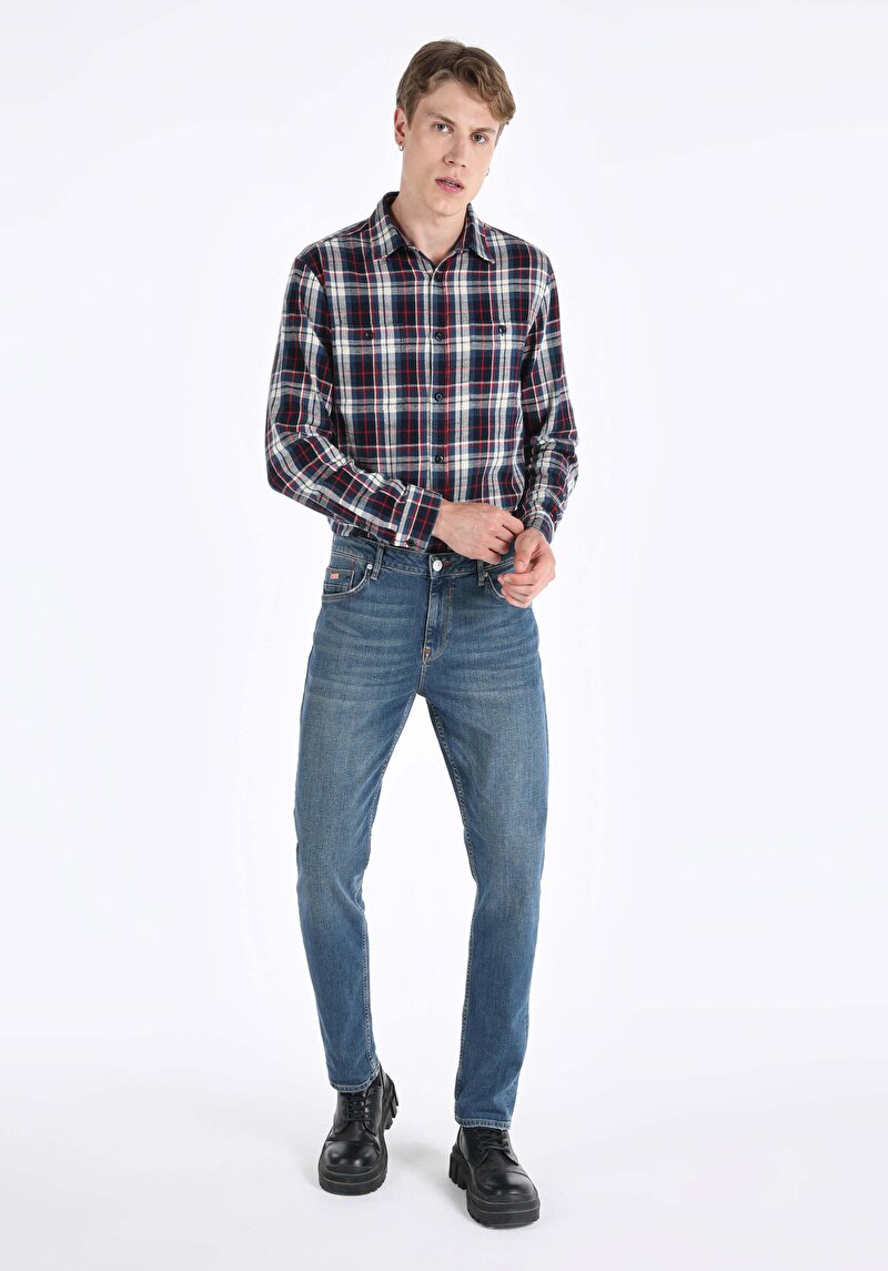 Показати інформацію про 067 Jack Джинси Чоловічі Блакитні Класичного Крою Cl1065353