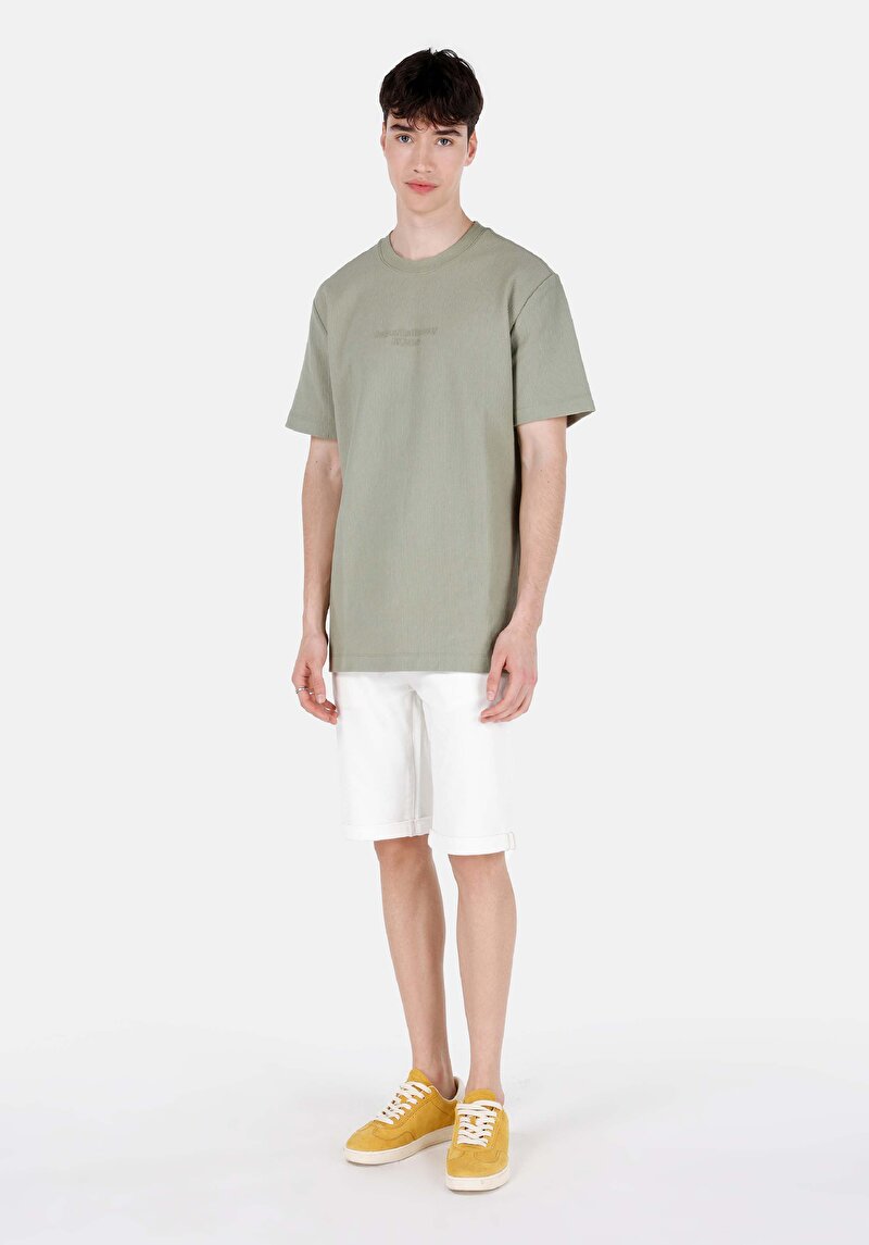 Показати інформацію про Футболка З Коротким Рукавом Чоловіча Зелена  Cl1068266