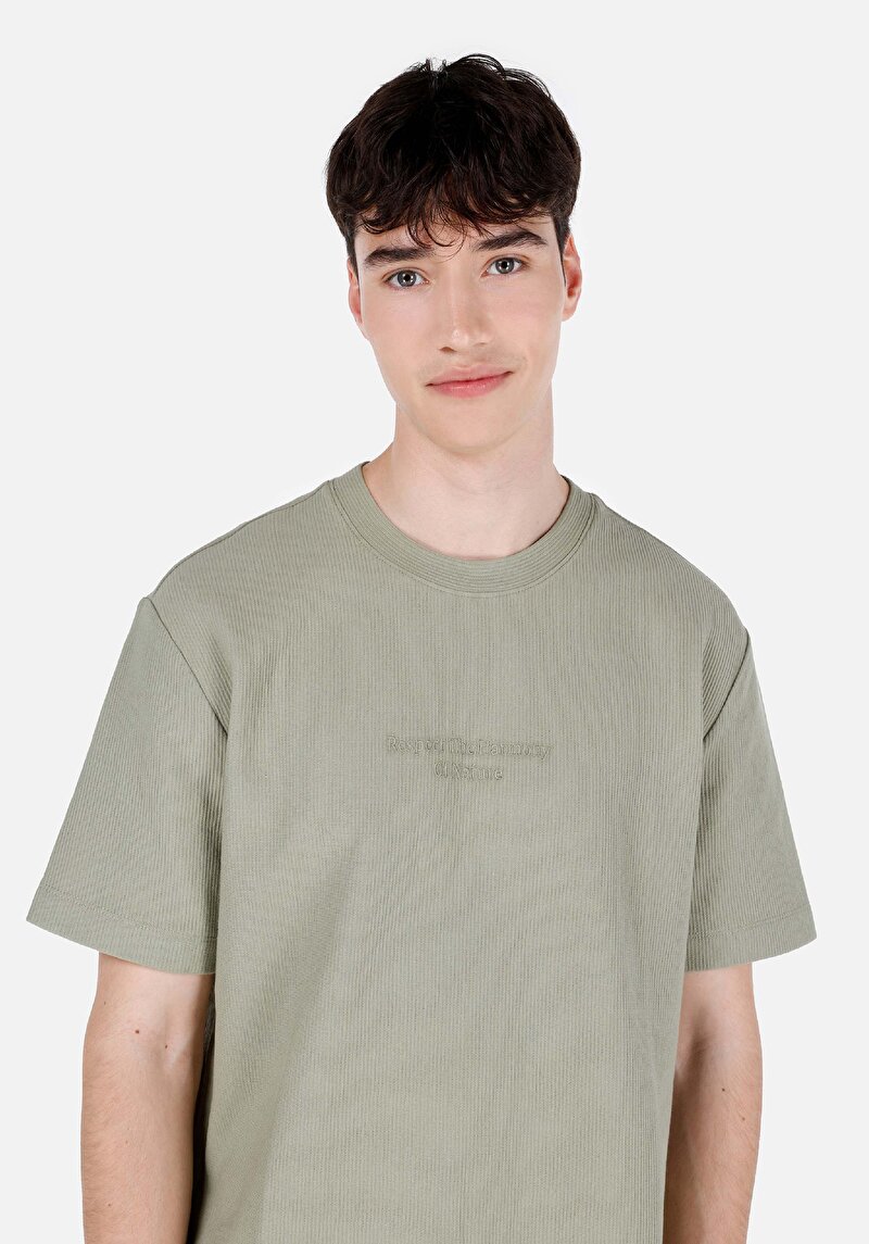 Показати інформацію про Футболка З Коротким Рукавом Чоловіча Зелена  Cl1068266