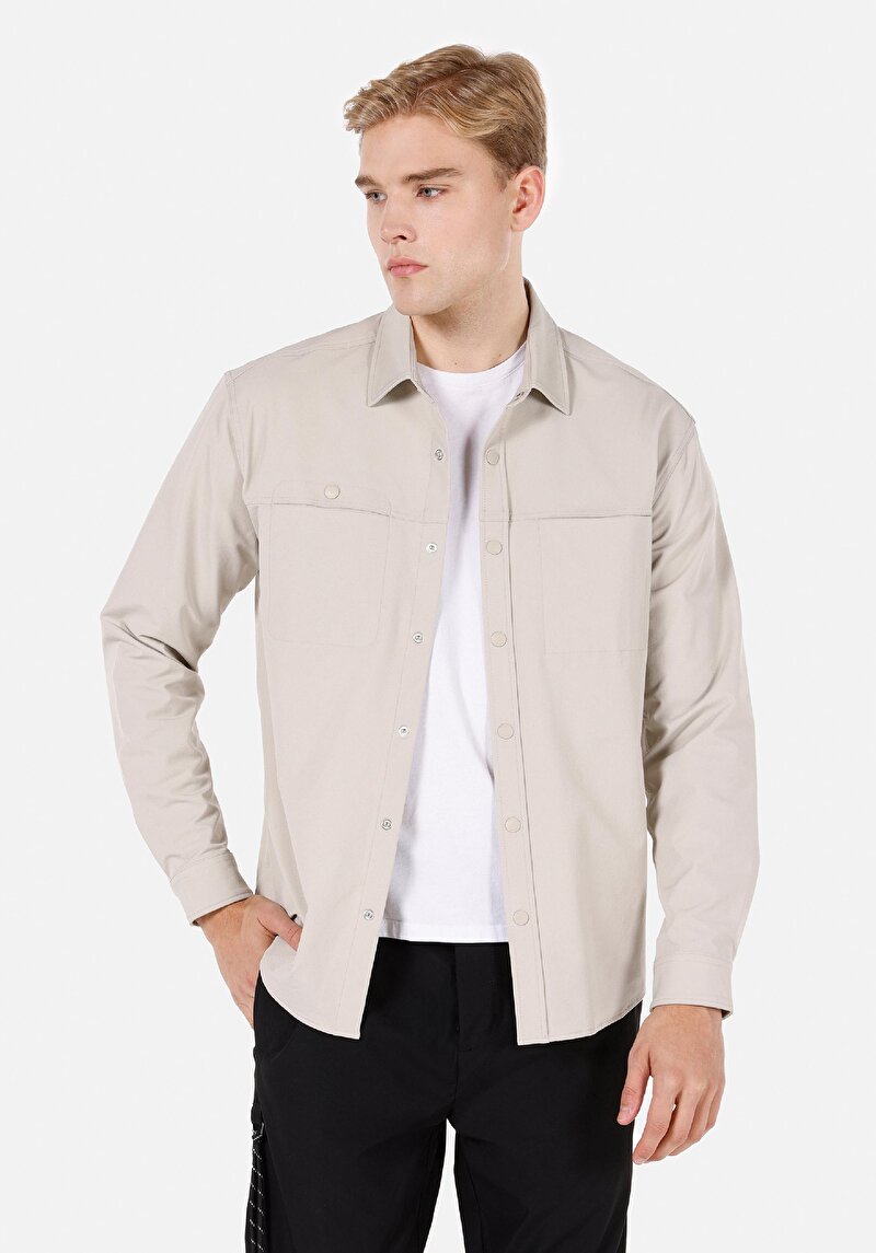 Зображення Сорочка З Довгим Рукавом Чоловіча Сіра  Cl1071532