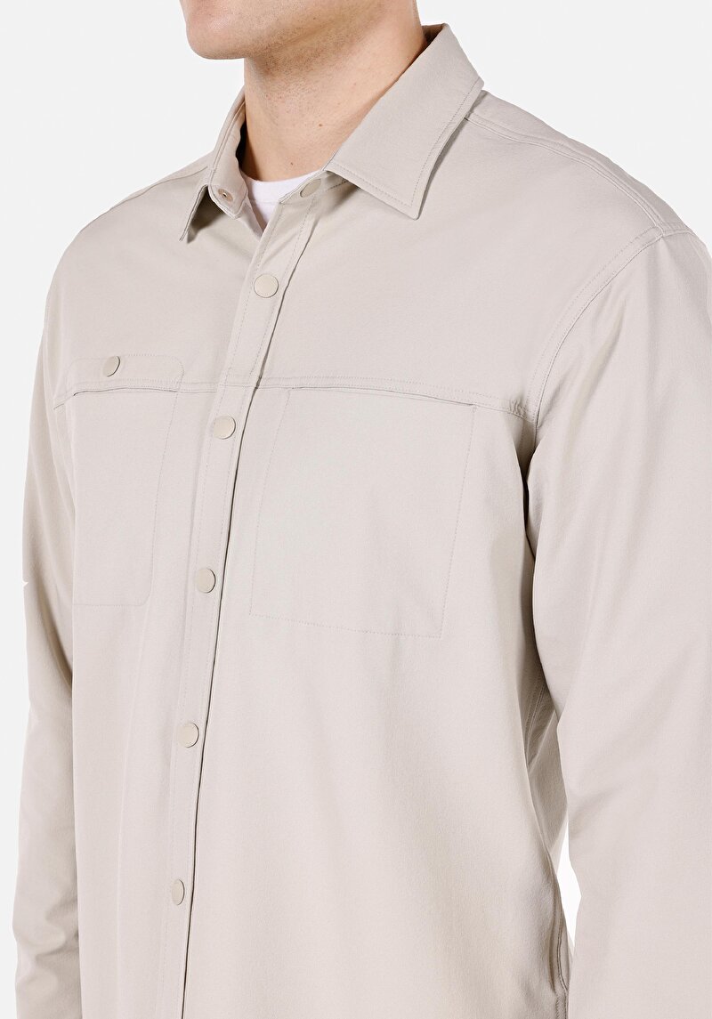 Показати інформацію про Сорочка З Довгим Рукавом Чоловіча Сіра  Cl1071532