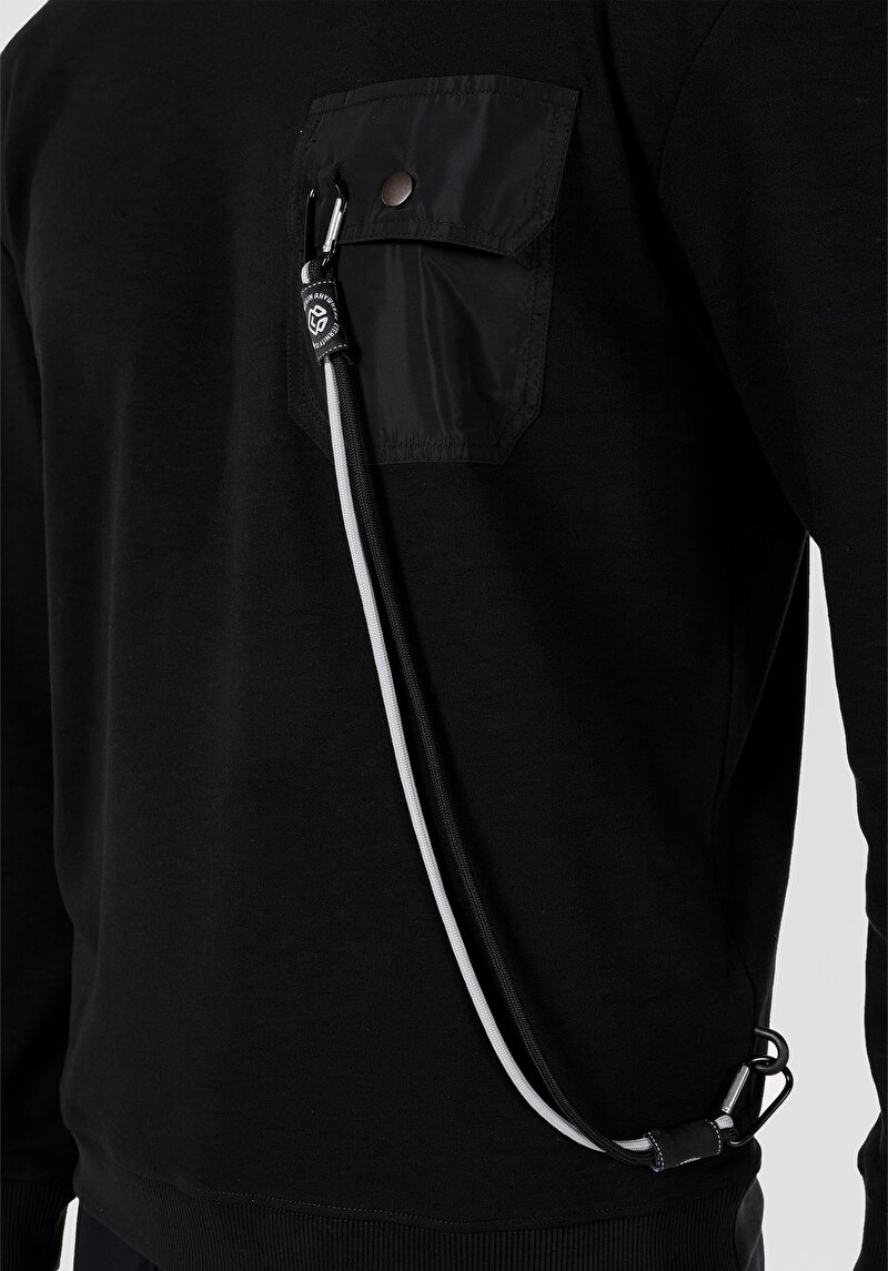 Показати інформацію про Толстовка Чоловіча Чорна  Cl1071222