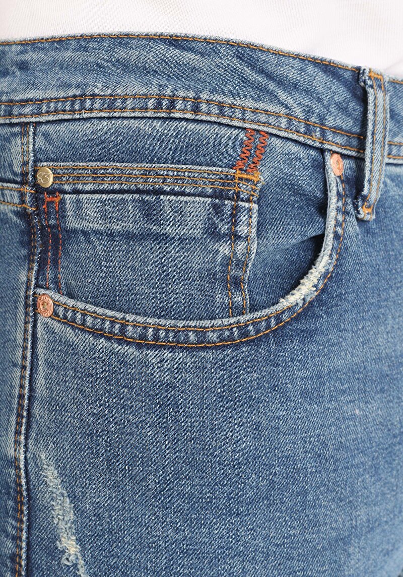 Показати інформацію про 044 Karl Джинси Чоловічі Блакитні Прямого Крою Cl1062435