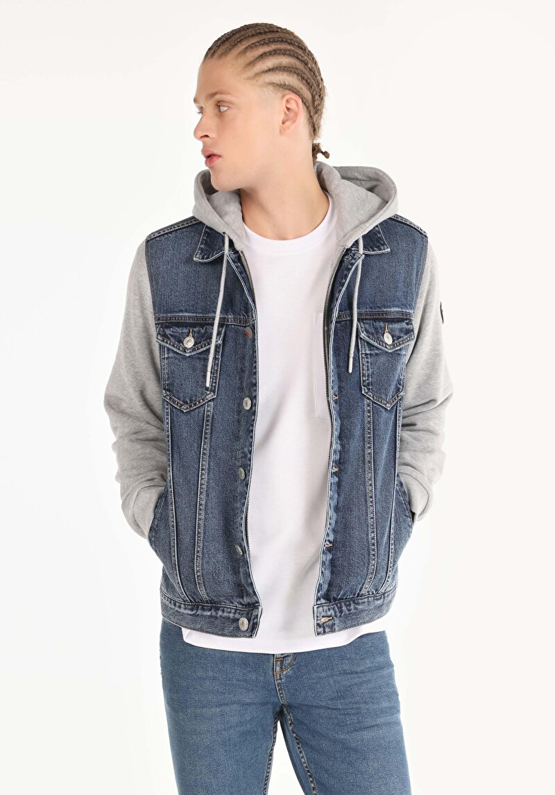 Показати інформацію про Піджак Чоловічий Блакитний  Cl1065414