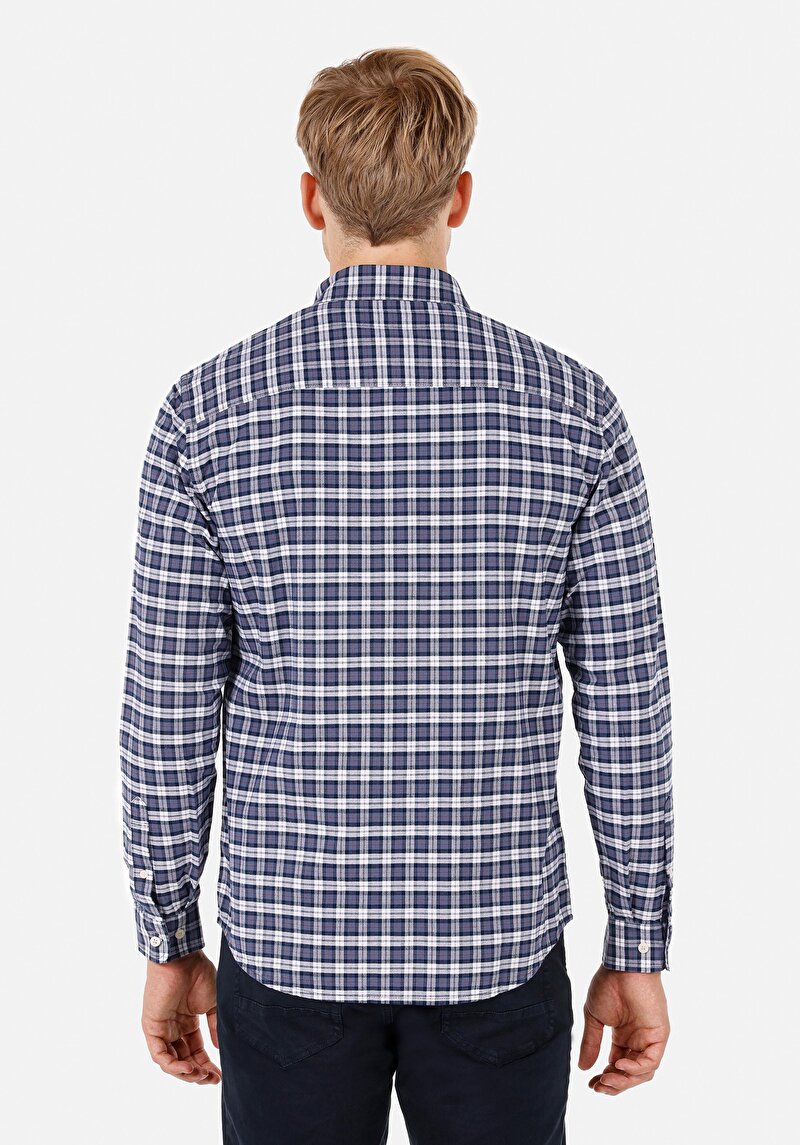 Показати інформацію про Сорочка З Довгим Рукавом Чоловіча Синя  Cl1070951