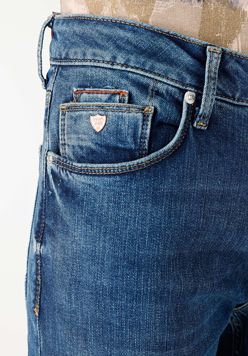 Показати інформацію про 044 Karl Джинси Чоловічі Блакитні Прямого Крою Cl1065433