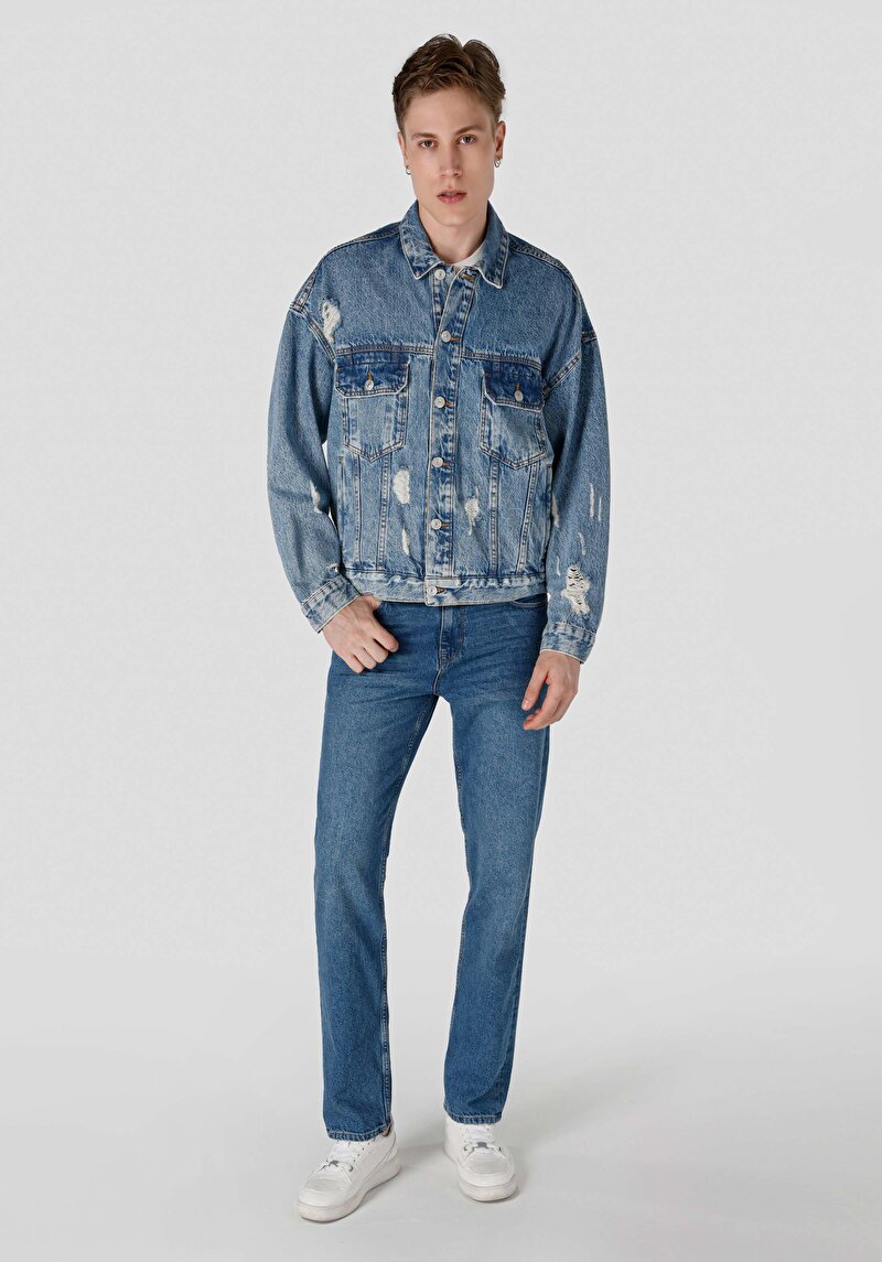 Показати інформацію про Піджак Чоловічий Блакитний  Cl1062450