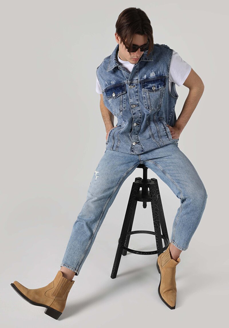 Зображення Жилет Чоловічий Блакитний  Cl1062452