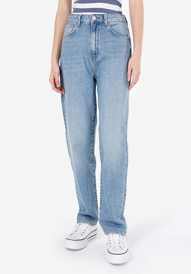 Зображення 884 Lauren Джинси Жіночі Блакитні Прямого Крою Cl1068785