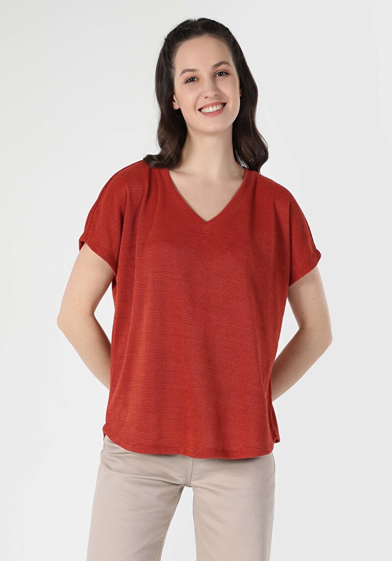 Зображення Футболка З Коротким Рукавом Жіноча Помаранчева  Cl1062478