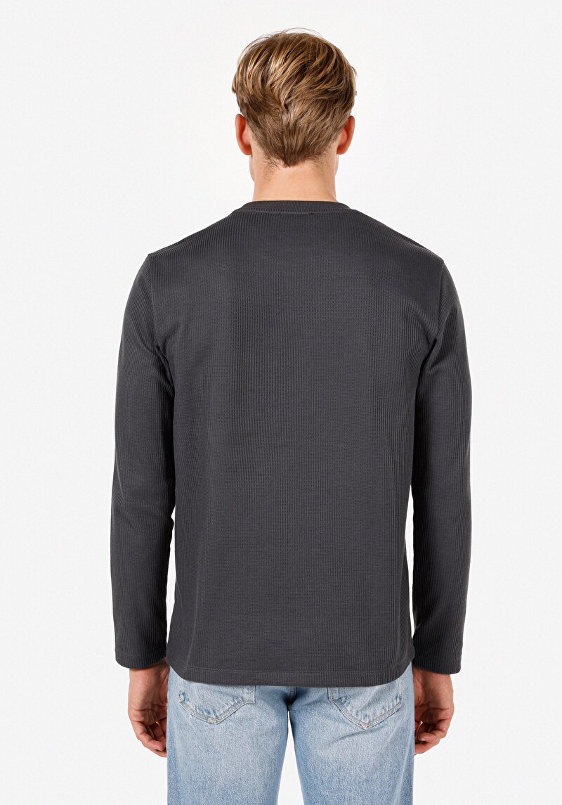 Показати інформацію про Футболка З Довгим Рукавом Чоловіча Сіра  Cl1070971