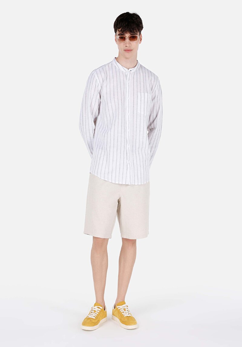 Показати інформацію про Сорочка З Довгим Рукавом Чоловіча Біла  Cl1068816