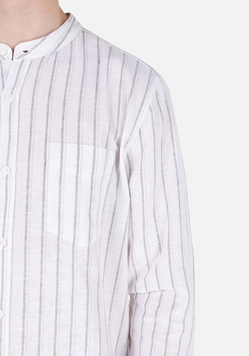 Показати інформацію про Сорочка З Довгим Рукавом Чоловіча Біла  Cl1068816