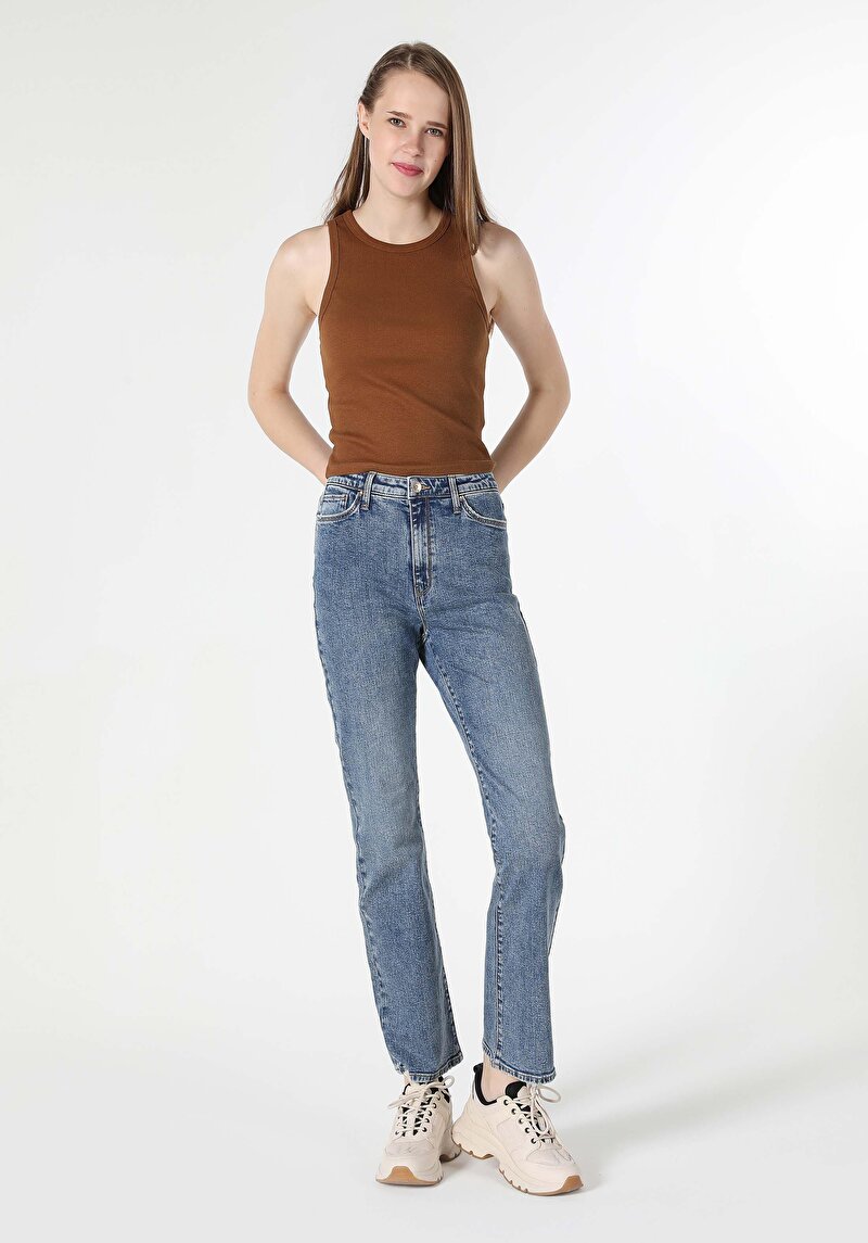 Зображення 792 Mila Джинси Жіночі Блакитні Класичного Крою Cl1062507