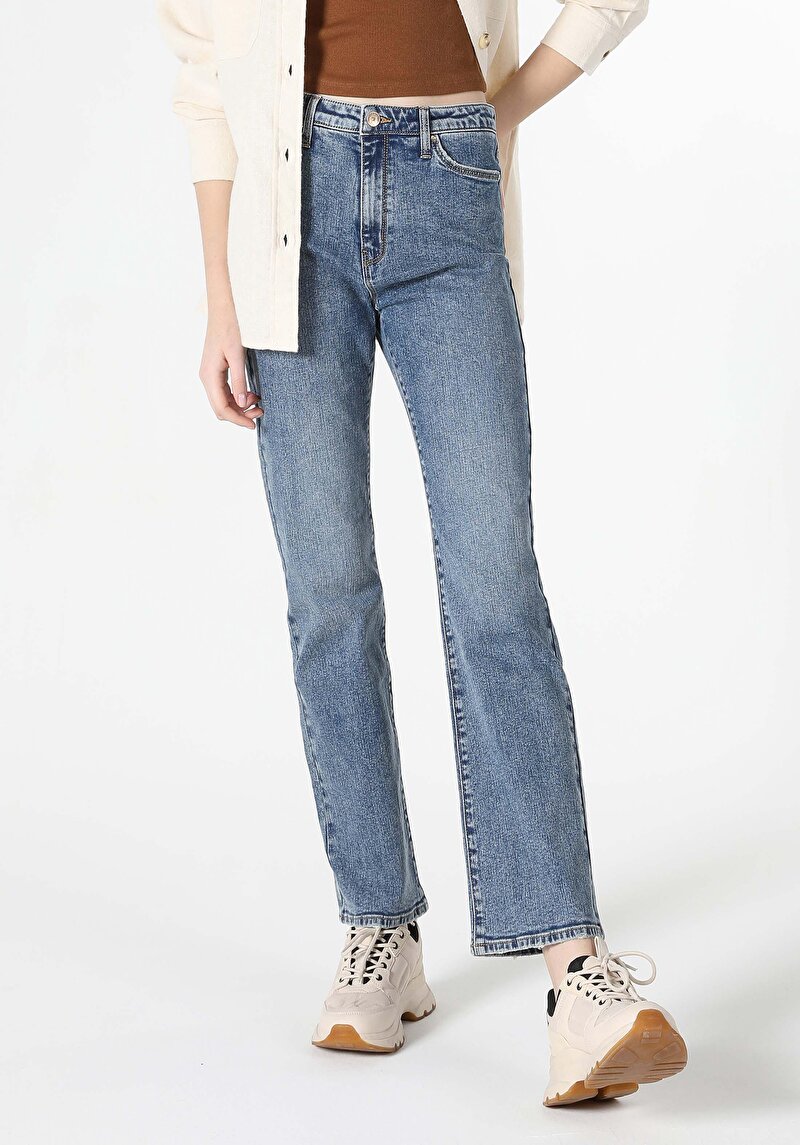Зображення 792 Mila Джинси Жіночі Блакитні Класичного Крою Cl1062507