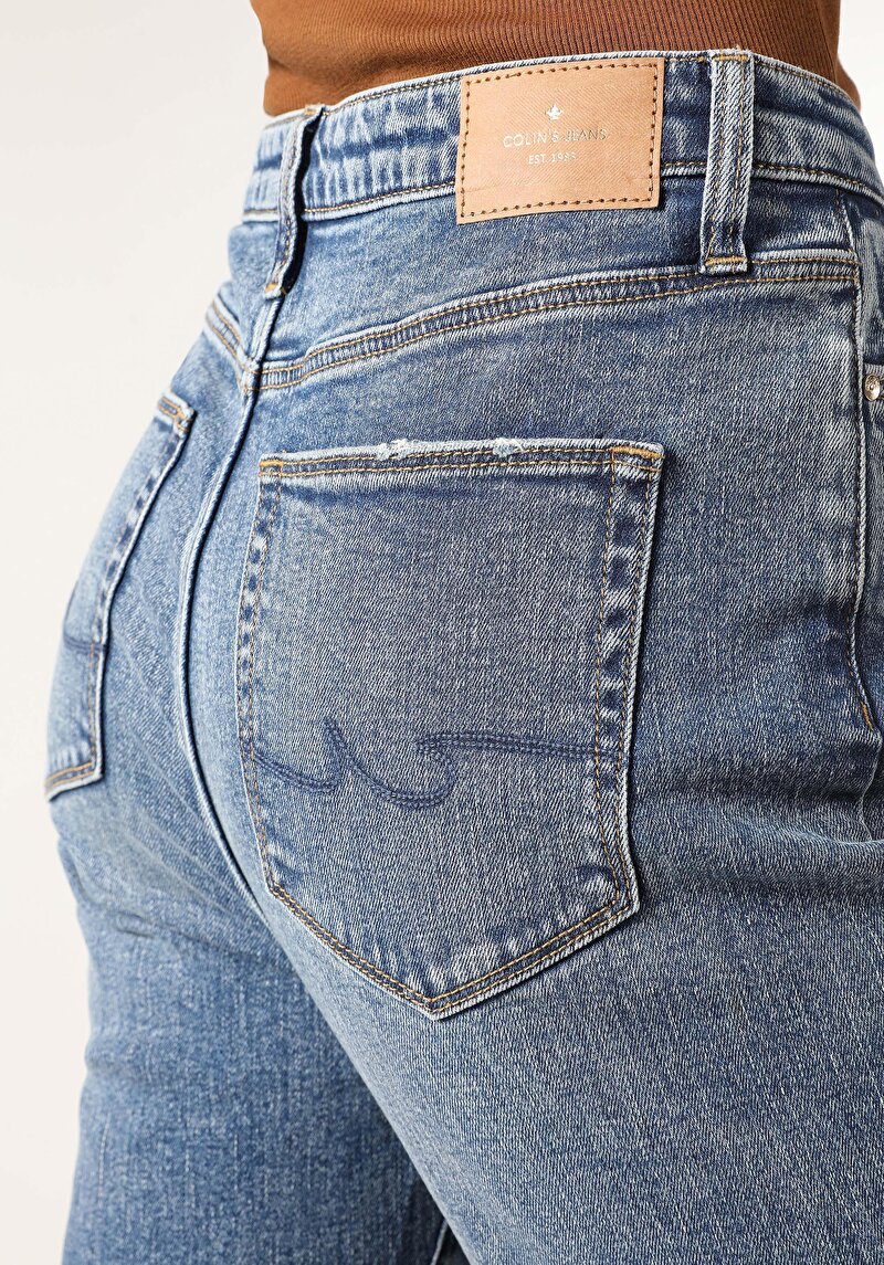 Показати інформацію про 792 Mila Джинси Жіночі Блакитні Класичного Крою Cl1062507