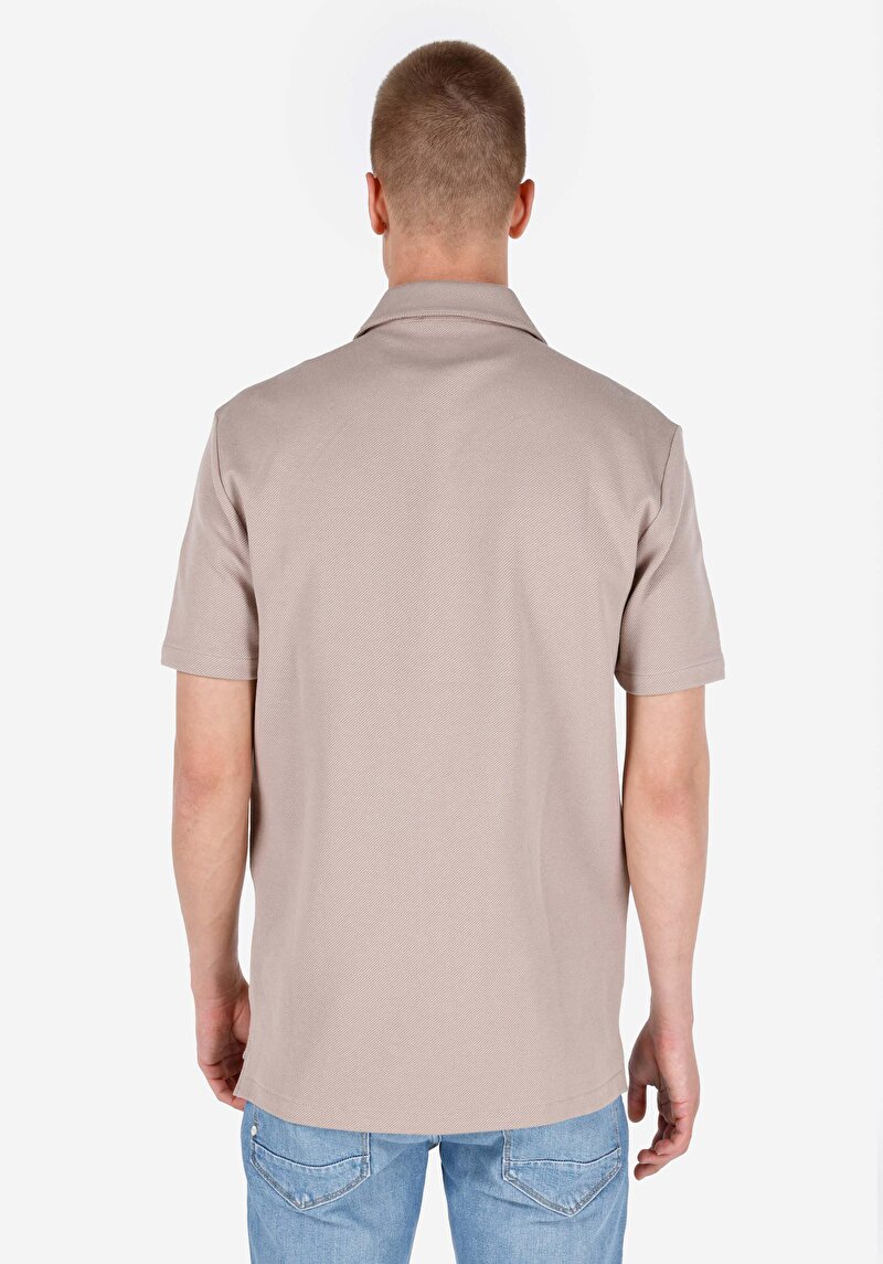 Зображення Сорочка З Коротким Рукавом Чоловіча Бежева Cl1068826