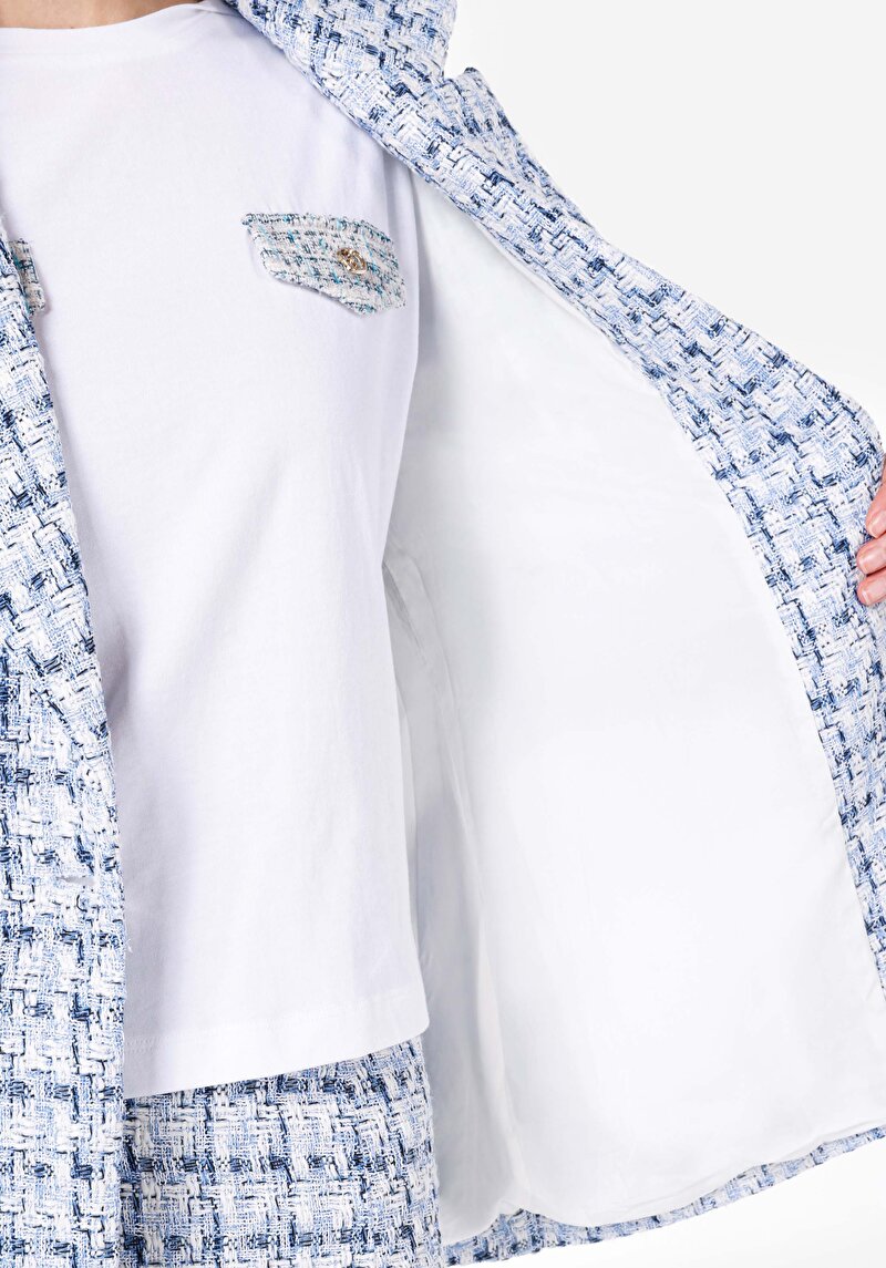 Показати інформацію про Піджак Жіночий Блакитний  Cl1067158