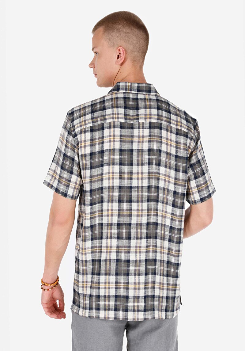 Зображення Сорочка З Коротким Рукавом Чоловіча Бежева Cl1068834