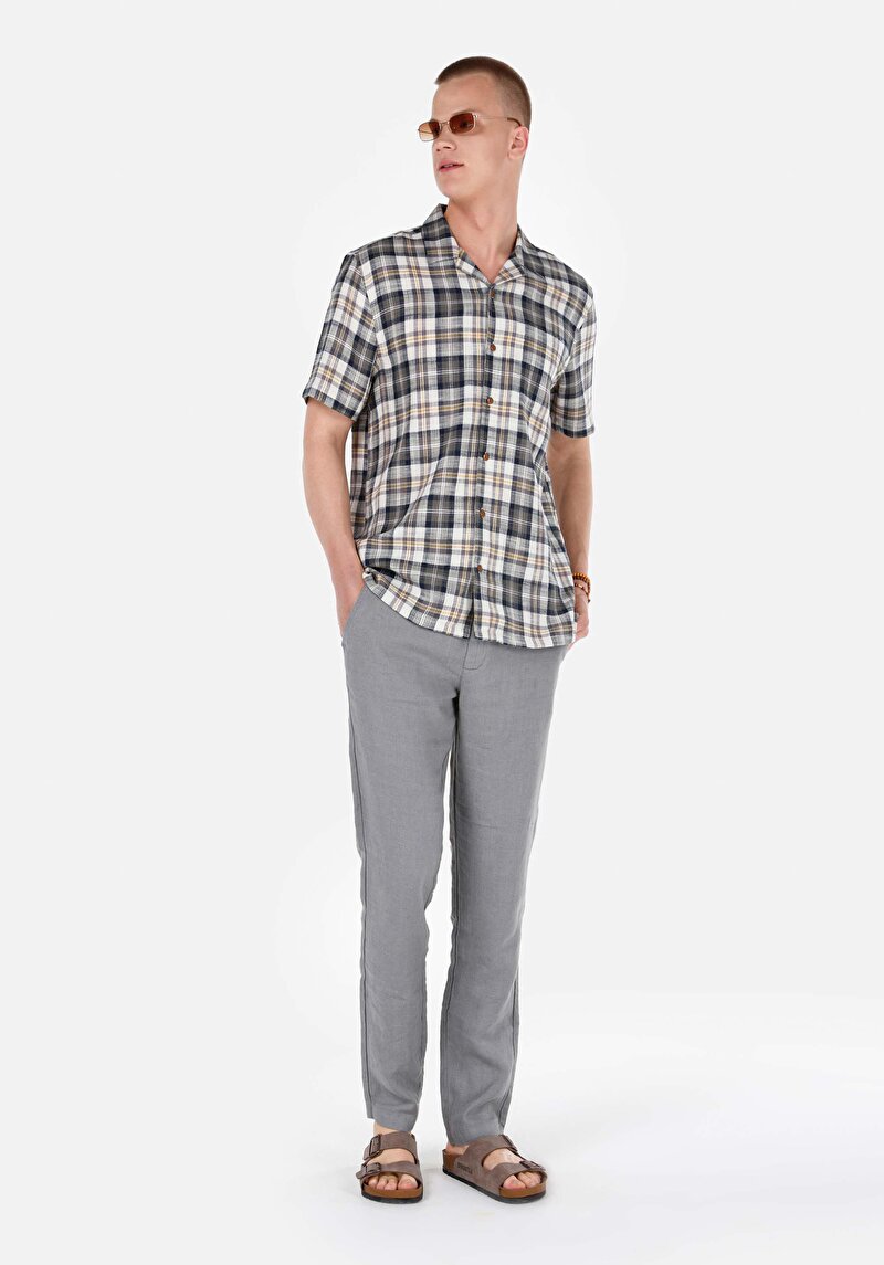 Зображення Сорочка З Коротким Рукавом Чоловіча Бежева Cl1068834