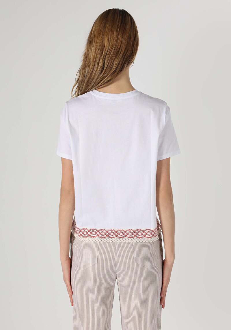 Показати інформацію про Футболка З Коротким Рукавом Жіноча Біла  Cl1062571