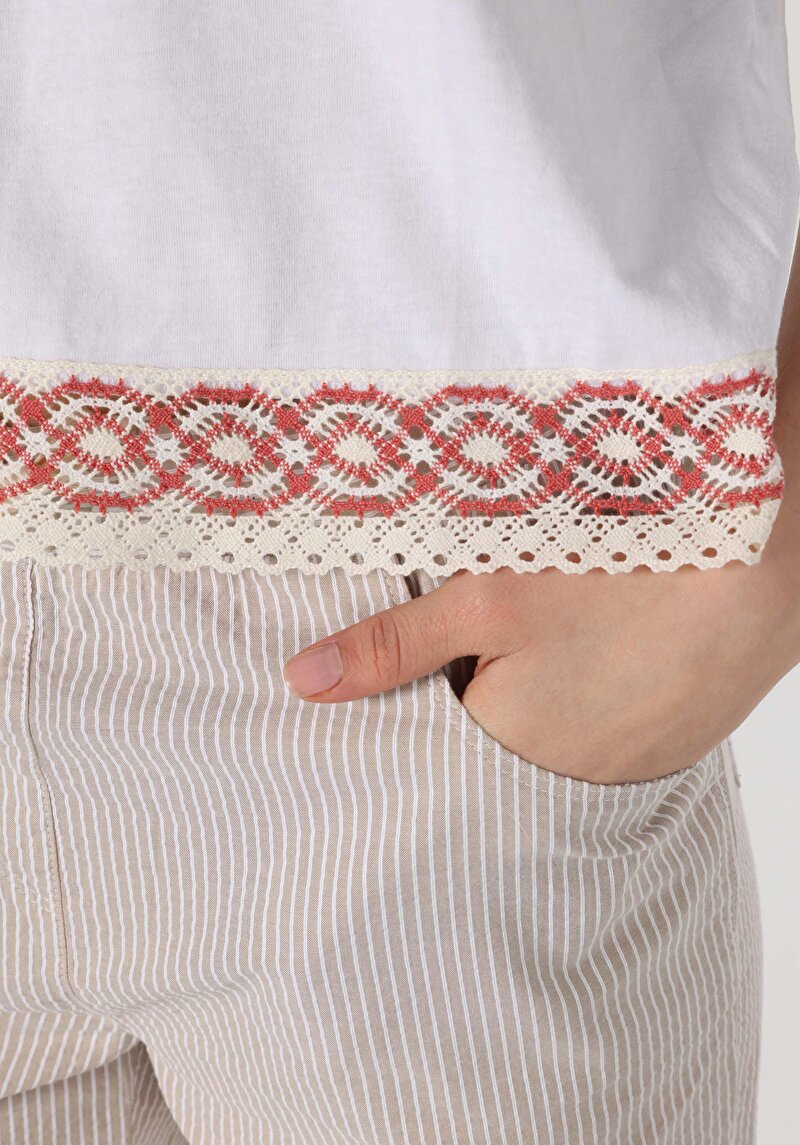 Показати інформацію про Футболка З Коротким Рукавом Жіноча Біла  Cl1062571