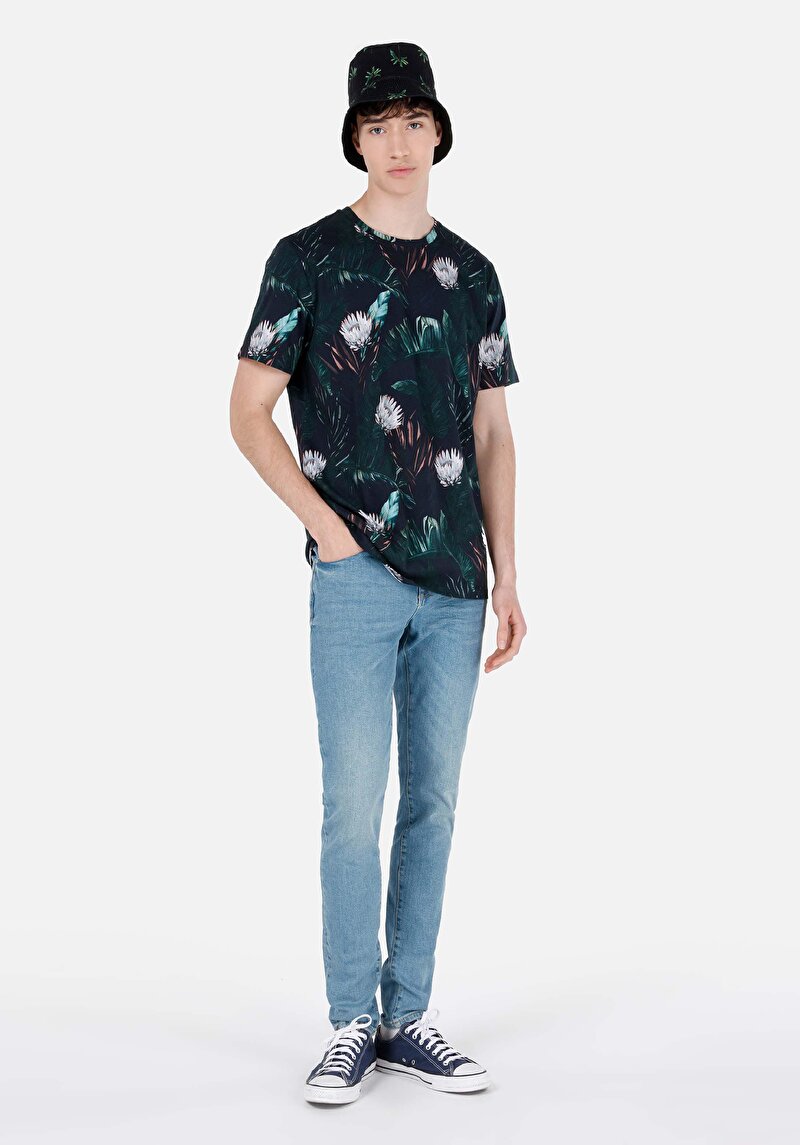 Показати інформацію про Футболка З Коротким Рукавом Чоловіча Зелена  Cl1068851