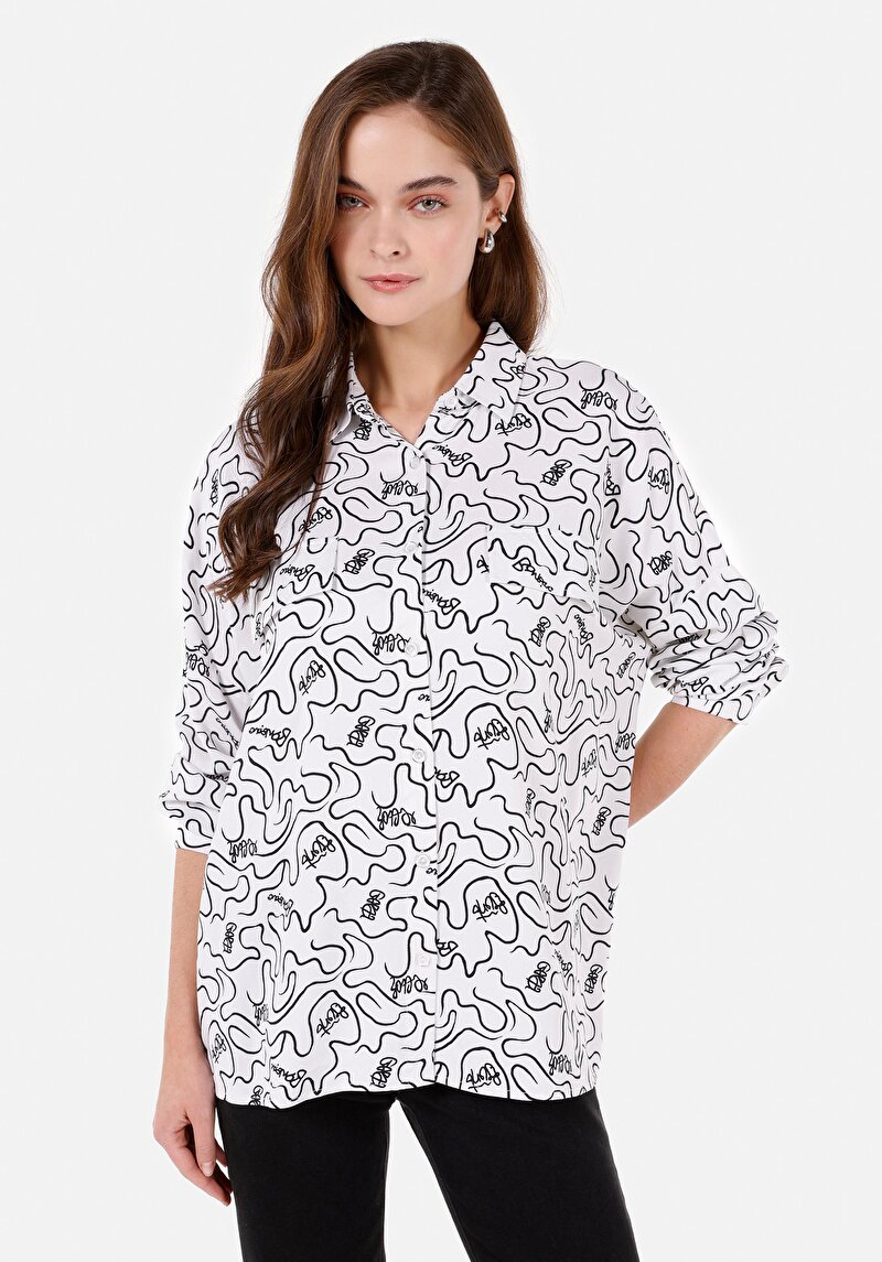 Зображення Сорочка З Коротким Рукавом Жіноча Біла Cl1068883