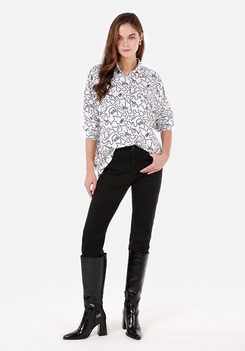 Зображення Сорочка З Коротким Рукавом Жіноча Біла Cl1068883