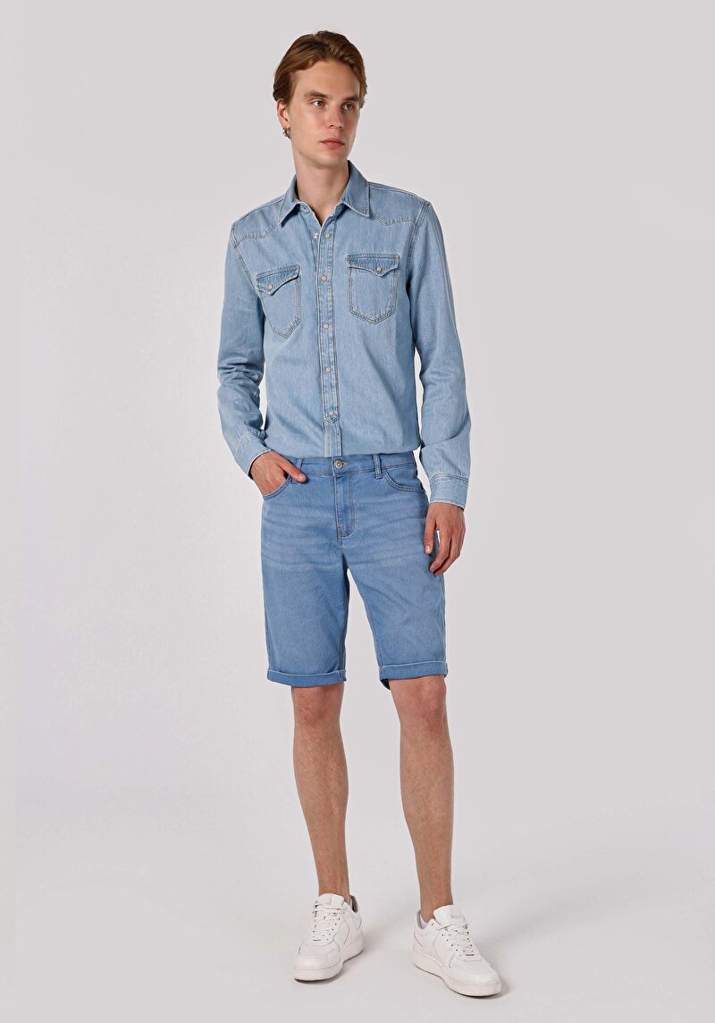 Зображення Шорти Чоловічі Блакитні  Cl1062639