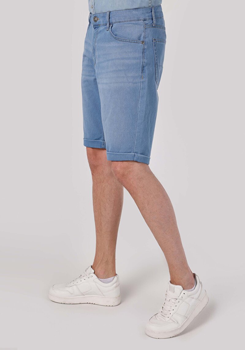 Показати інформацію про Шорти Чоловічі Блакитні  Cl1062639