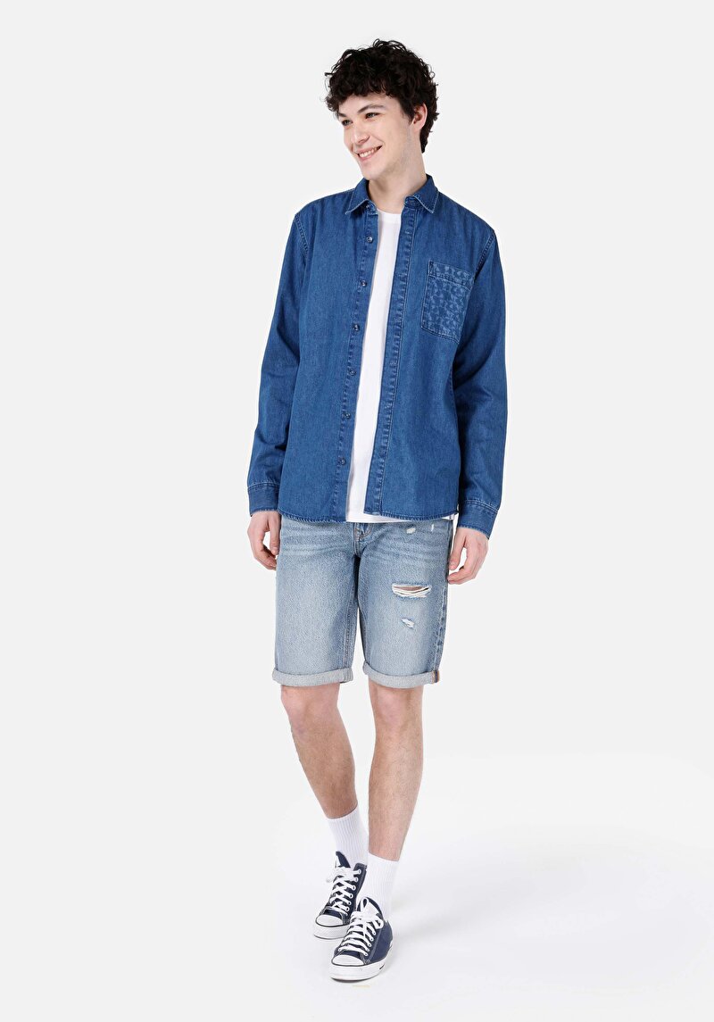 Зображення 021 Joel Сорочка З Довгим Рукавом Чоловіча Блакитна Cl1068558