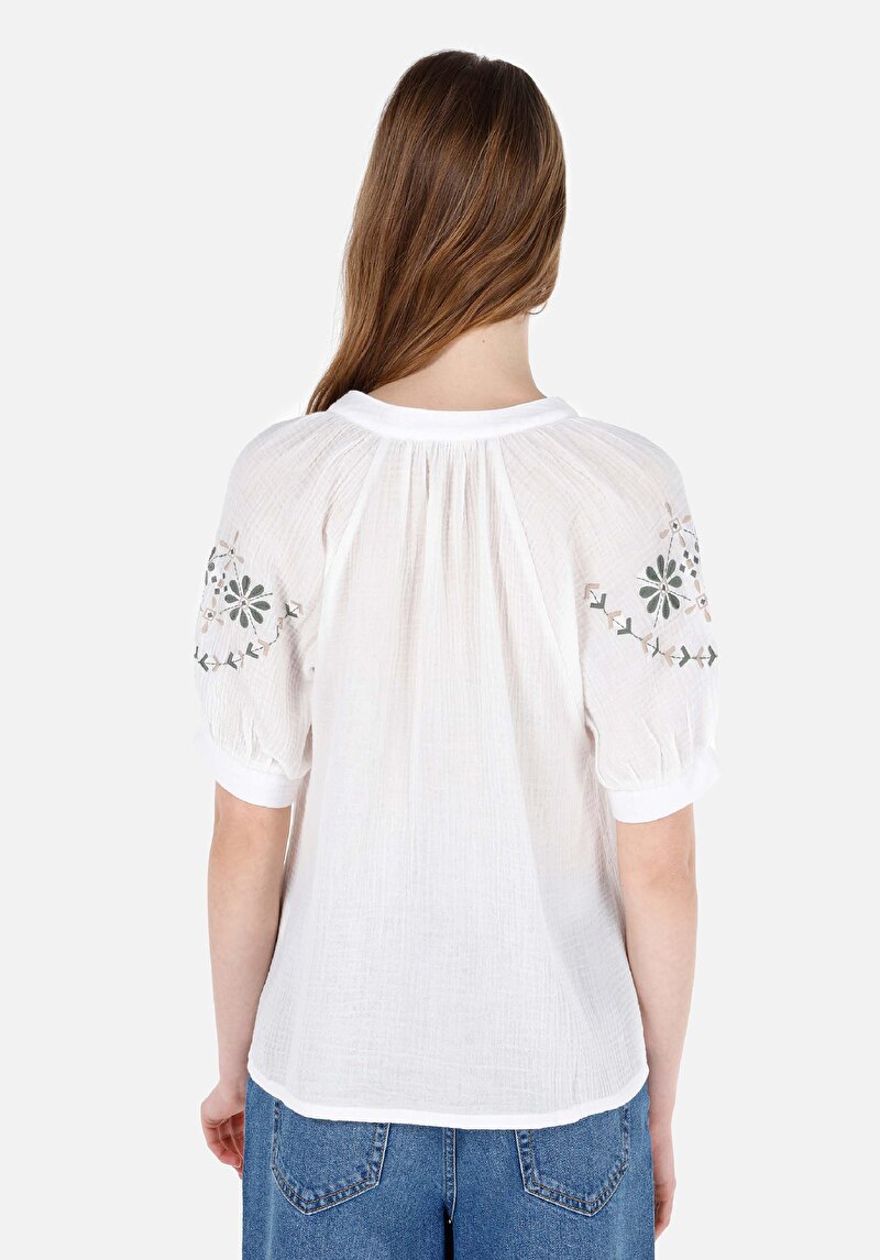 Зображення Сорочка З Коротким Рукавом Жіноча Біла Cl1068889